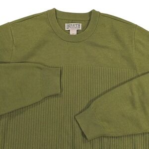 Duluth Coolerino Crew Sweater Mens XL Green Coolmax Wool Blend Outdoor Casual